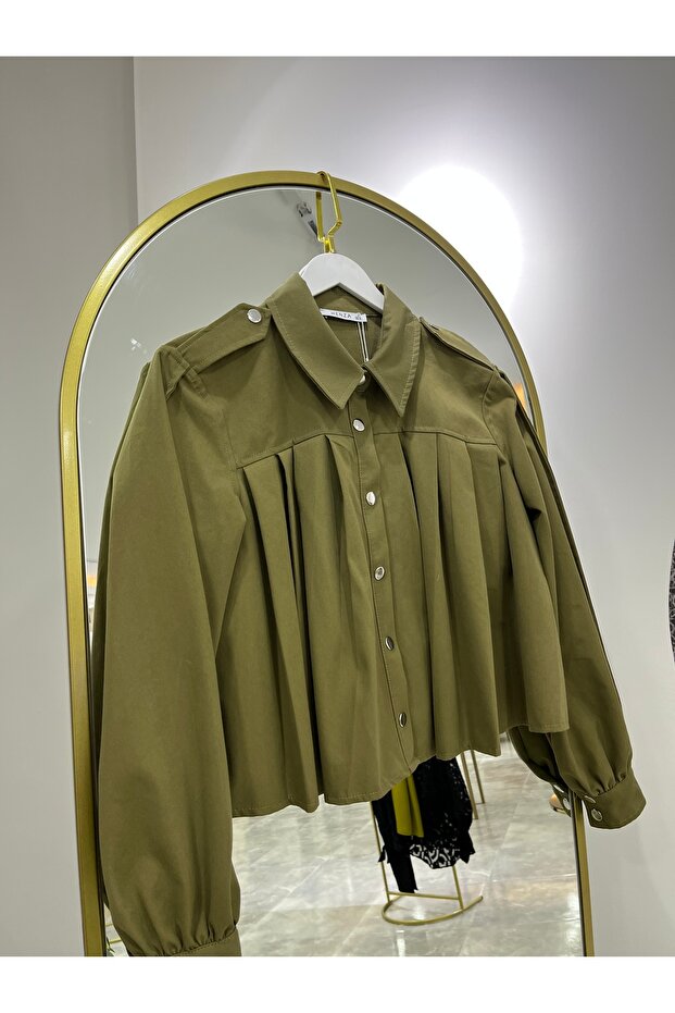 Kısa Pileli Ceket - 1