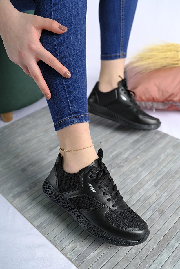 Monica Kalın Taban Fileli Kadın Sneaker - 1
