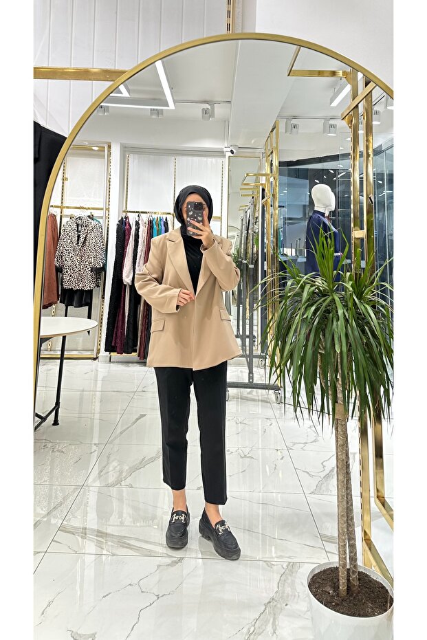 Astarlı blazer ceket - 4