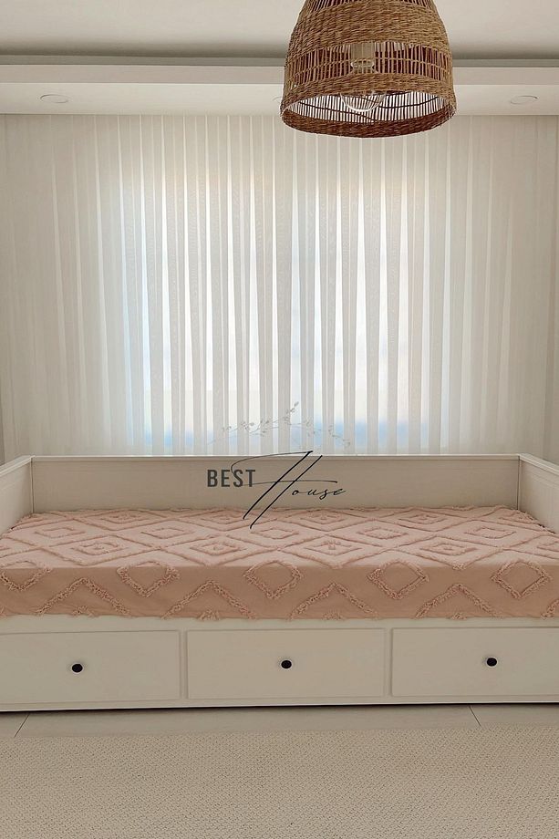 Divan Örtüsü Pike,yatak Örtüsü,oturma Kısmı Koltuk Örtüsü 130x240 Cm - 4