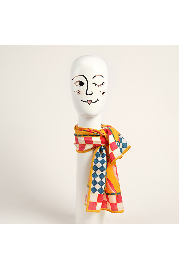 Pera Yellow Wool Scarf