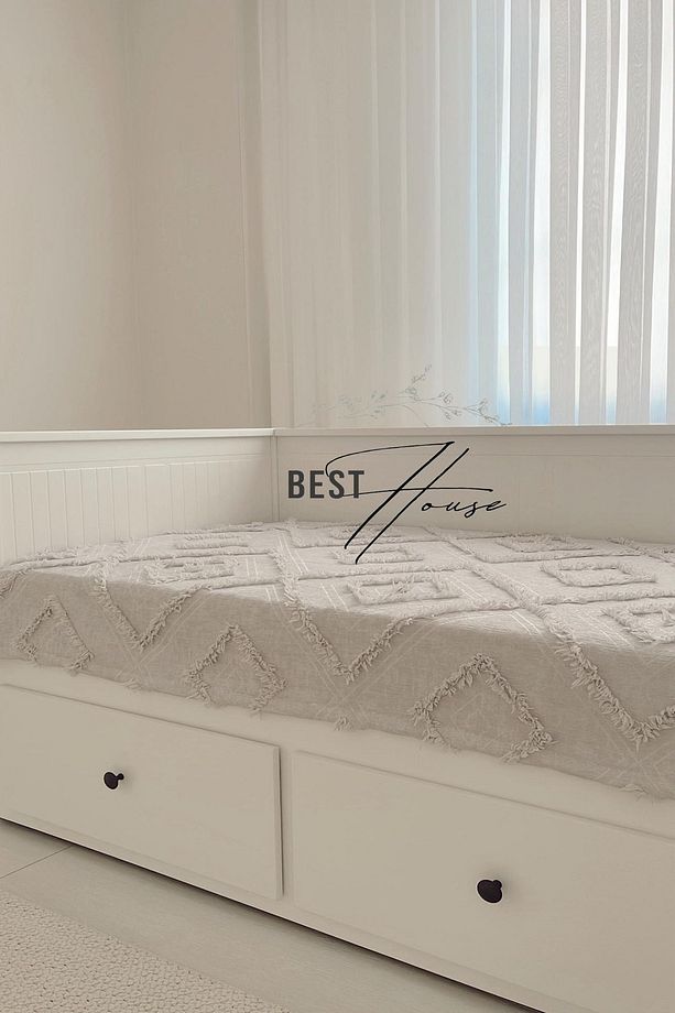 Divan Örtüsü Pike,yatak Örtüsü, Oturma Kısmı Koltuk Örtüsü 130x240 Cm - 2