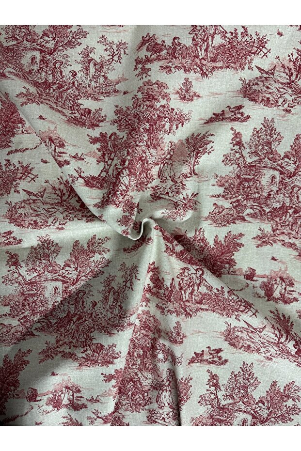 100% Cotton Patterned Poplin Fabric - Width: 160cm