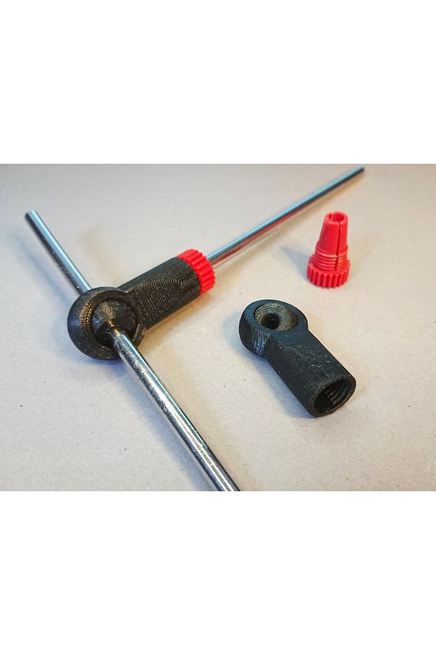 Byr3D Fischertechnik Için Yerinde Baskı Balıkgözü Çubuk Ucu T5955078 Sadece Plastik Aparattır - 1