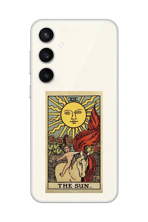 Samsung Galaxy S23+ Compatible Transparent Case the Sun Design