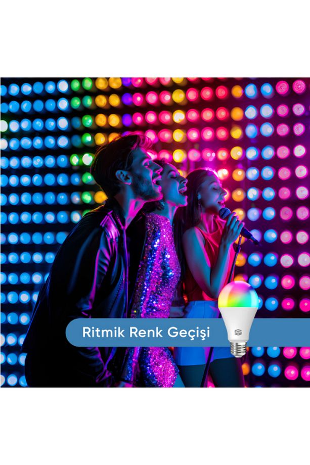 Akıllı Rgb Led Ampul Bluetooth 16m Renk, Ayarlanabilir Parlaklık - 5