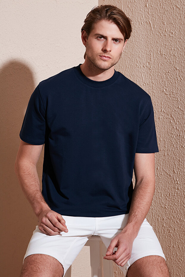 Cotton Crew Neck Relaxed Fit Basic t Shirt Men's t Shirt 5902610