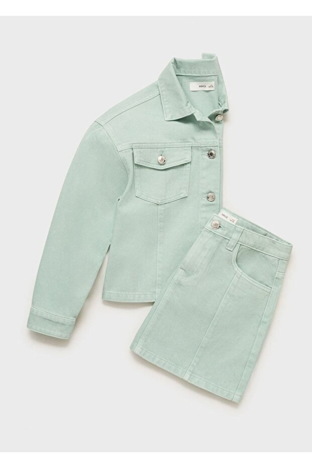 Kısa denim etek - 5