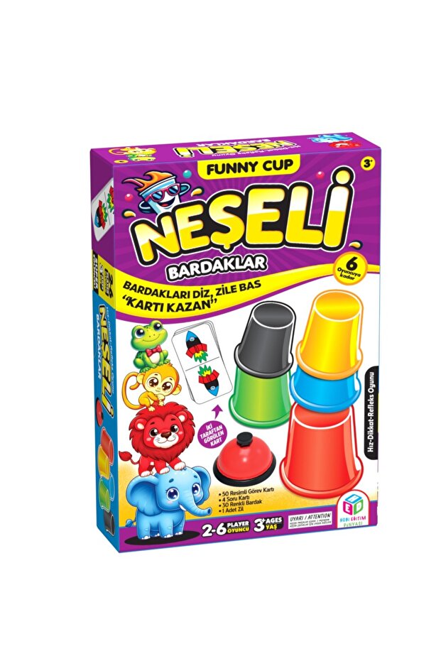 لعبة Hobby Joyful Cups Fast Win Mind Game - لعبة تحسين الاهتمام بالأكواب الملونة