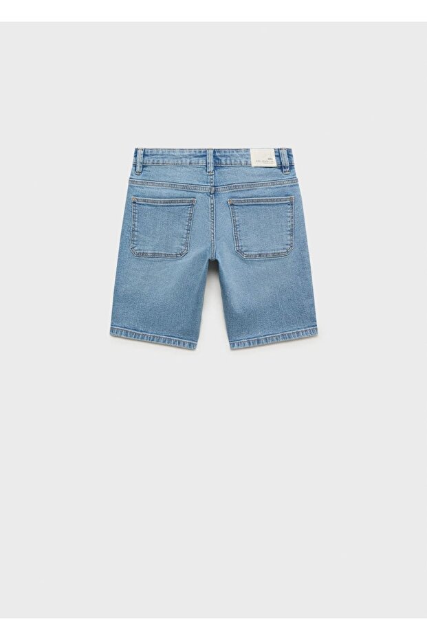 Denim bermuda şort - 2