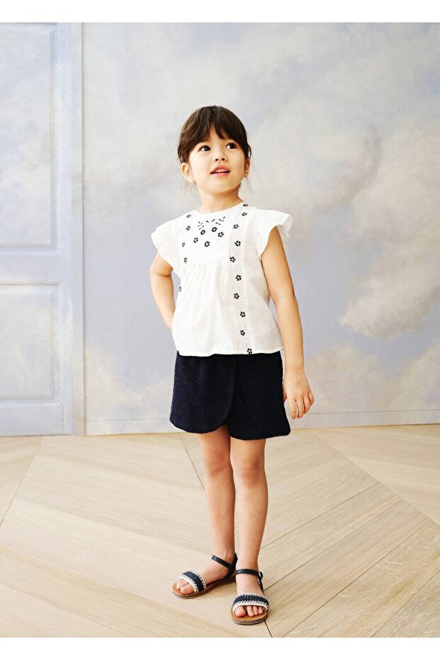 Bağ detaylı şort etek - 5