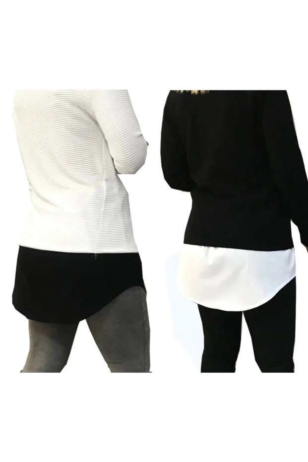 2 Li under Shirt Sweater T-Shirt or Sweat under Sweat White-Black