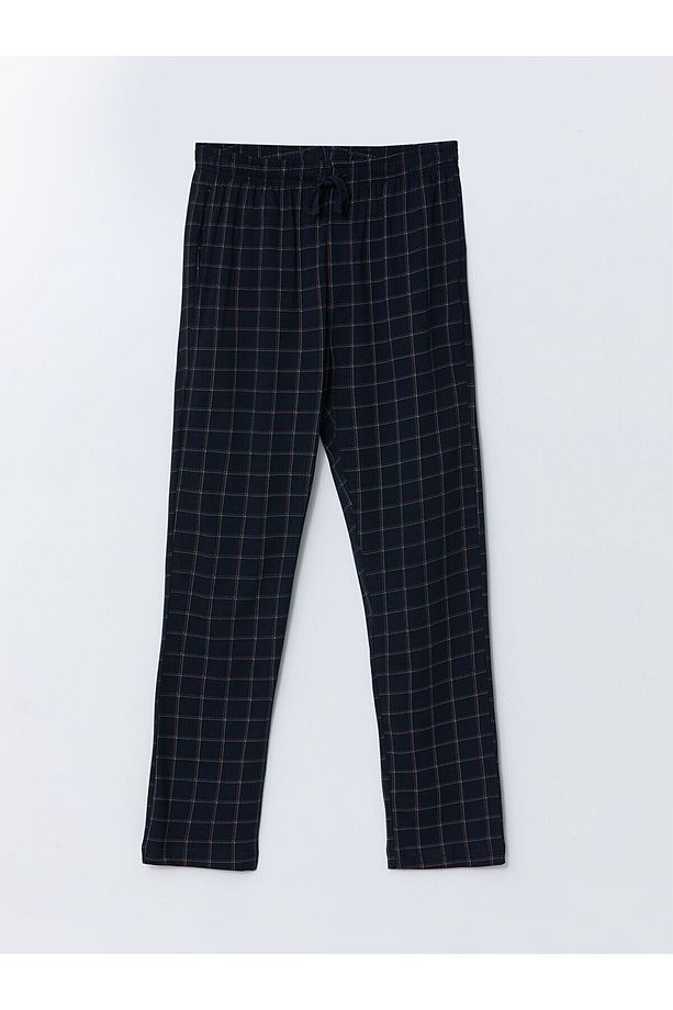 Standart Kalıp Ekose Erkek Pijama Alt - 5