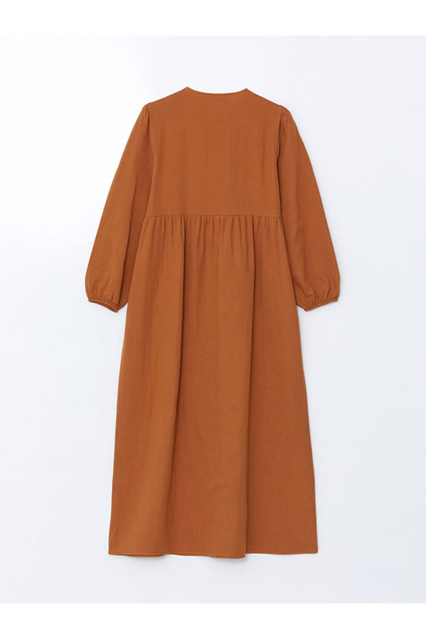 LCW Modest Bisiklet Yaka Kadın Elbise - 6