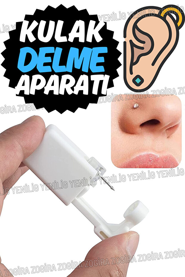 Ağrısız Kulak ve Burun Delme Aparatı (2 Adet) - Evde Profesyonel ve Kolay Kullanım İçin İdeal - 3