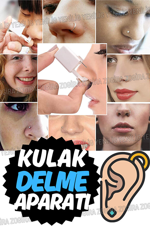 Ağrısız Kulak ve Burun Delme Aparatı (2 Adet) - Evde Profesyonel ve Kolay Kullanım İçin İdeal - 2