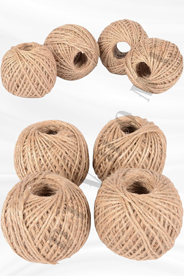 4 Pieces 100 MtJute String Whip String Hessian String Linen String - Wicker String Ornament Hobby Handcrafted Ornament Jute String - 1