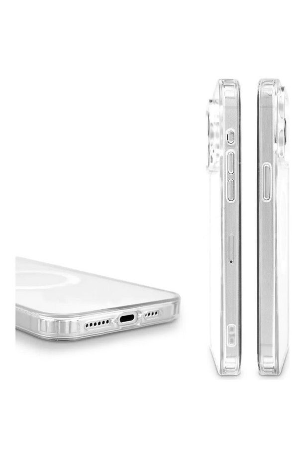 Apple iphone 15 Magsafe Kablosuz Şarj Uyumlu Şeffaf Kılıf - 4