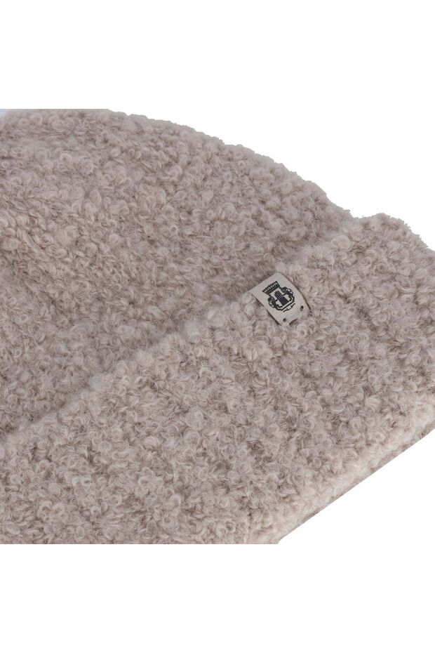 Bouclé Strickmütze - 3
