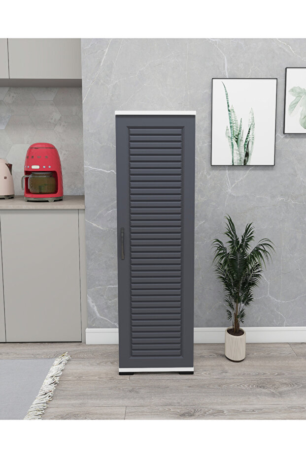 Çok Amaçlı Kapaklı Dolap Mutfak Dolabı Kiler Dolabı Tek Kapaklı Çok Amaçlı Banyo Dolabı Tek - 3