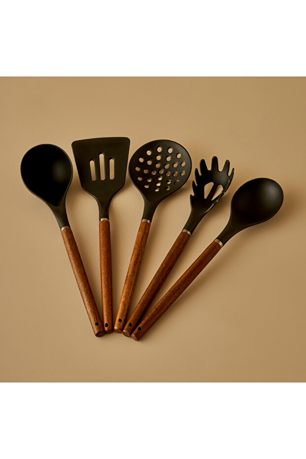 5 Piece Kitchen Serving Set - Black - 1