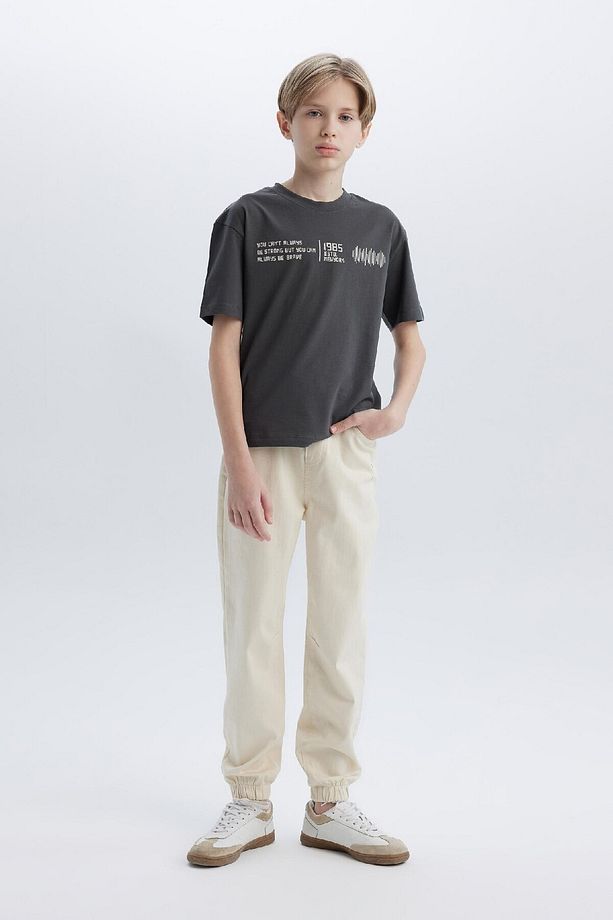 Erkek Çocuk Jogger Fit Standart Paça Gabardin Pantolon D7795a825sp - 3