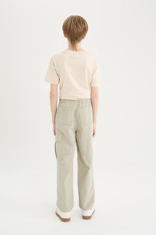Erkek Çocuk Loose Fit Standart Paça Gofre Dokulu Pantolon D7794A825SP - 8