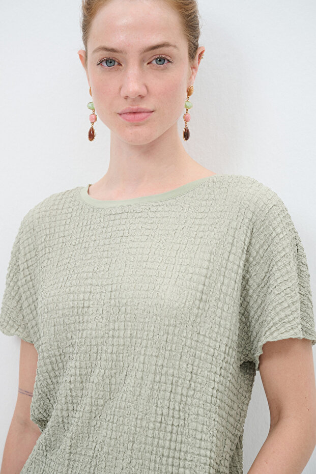 Kısa Kollu Bluz - 3