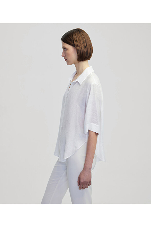 Gömlek yaka bluz - 2