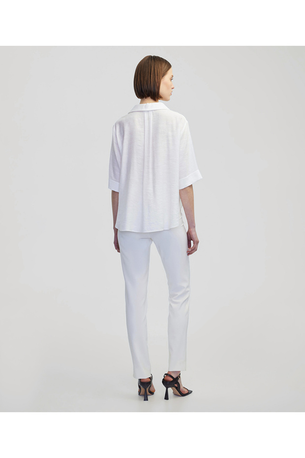 Gömlek yaka bluz - 4