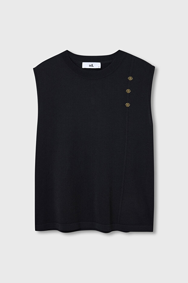 Logo Detaylı Triko Bluz - 7