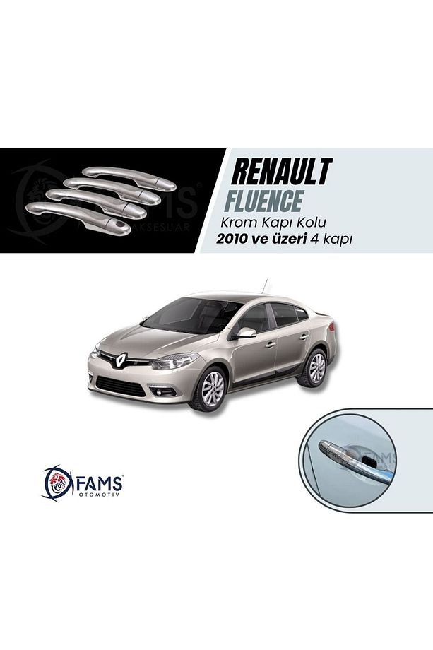 Renaul.t. Fluence Krom Kapı Kolu 4 Kapı 2010 Üzeri P. Çelik - 1