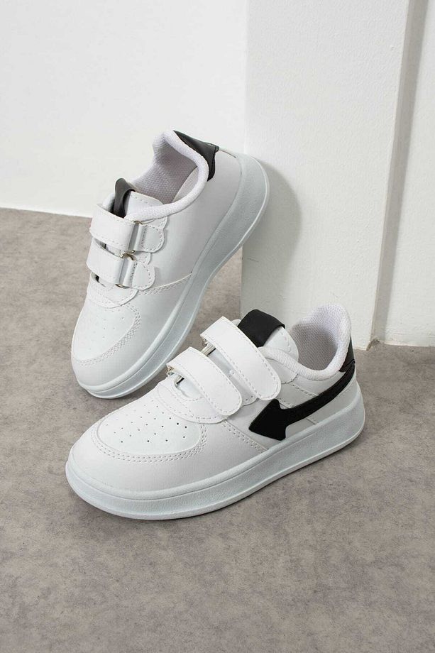 Çocuk Cırtlı Rahat Sneaker Spor Ayakkabı - 1