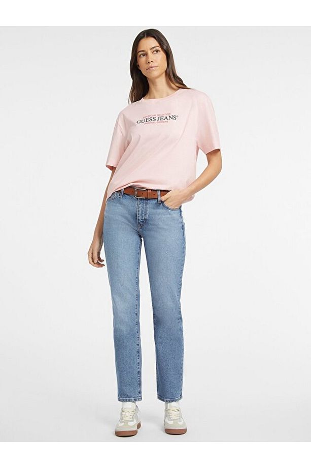 Gj Ss Cn Os Kadın Oversize Fit T-Shirt - 2