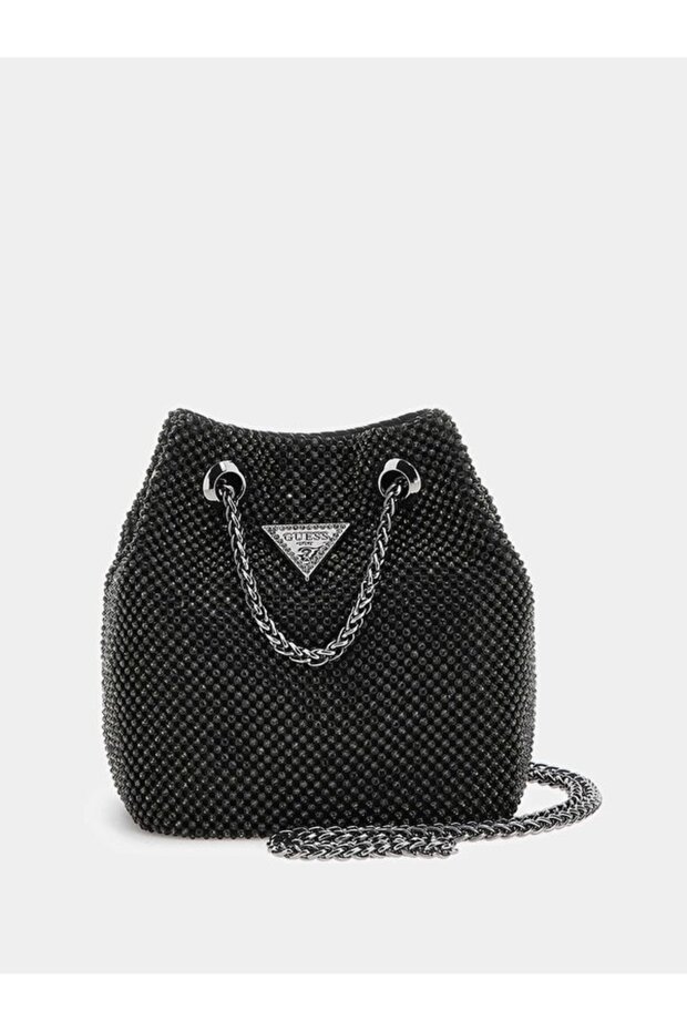 Women's Rhinestone Stone Lua Mini Bucket Bag