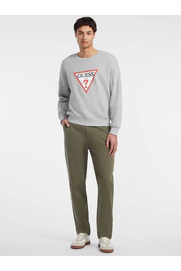 Jeans Marka Logolu GJ CN OS ICONIC TRIANGLE SWEATSHIRT - 2