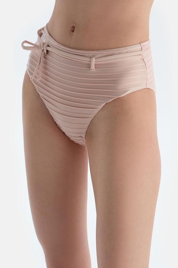 Ekru Yüksek Bel Bikini Alt - 6