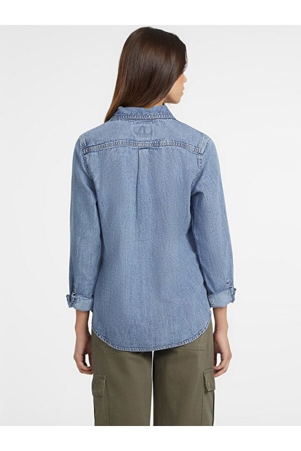 Jeans Kadın Denim Gömlek - 3