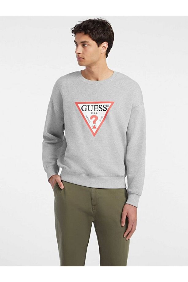 Jeans Marka Logolu GJ CN OS ICONIC TRIANGLE SWEATSHIRT - 1