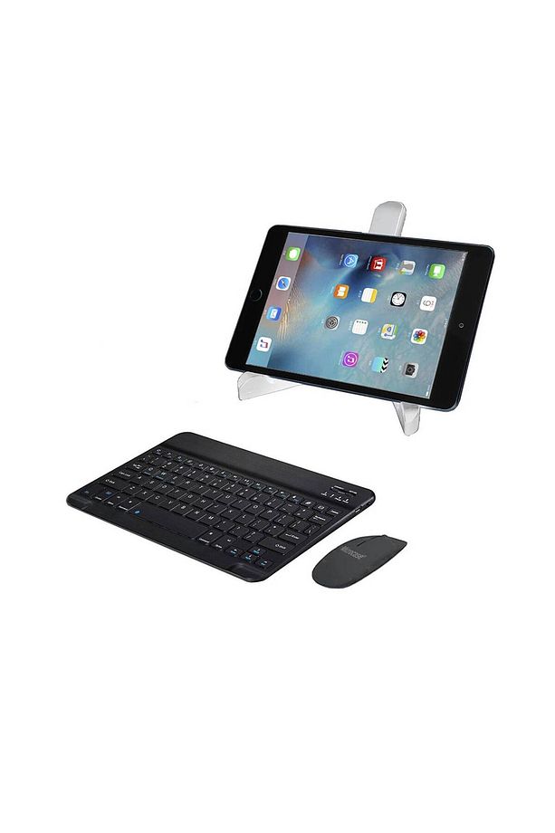 Lenovo Tab Plus TB351FU için BT Klavye (TR Sticker) + Bluetooth Mouse + Tablet Standı - AL2765 - 1