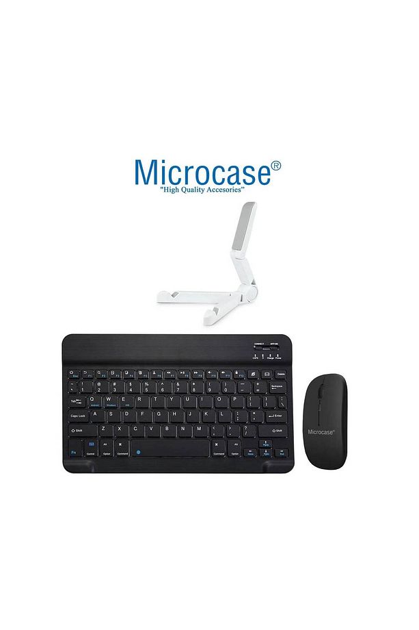 Lenovo Tab Plus TB351FU için BT Klavye (TR Sticker) + Bluetooth Mouse + Tablet Standı - AL2765 - 5