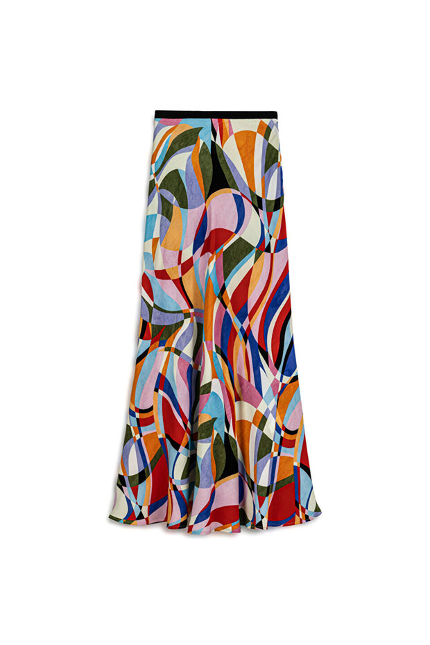 تنورة واسعة منقوشة - 3