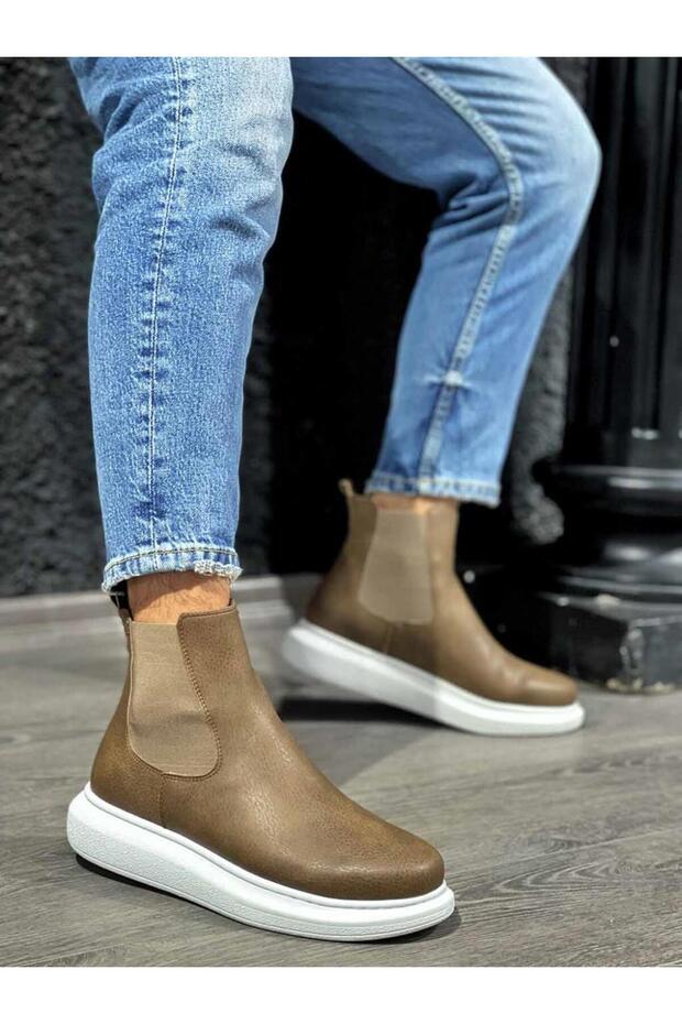 Yüksek Taban Ayakkabı 111 Vizon - 3