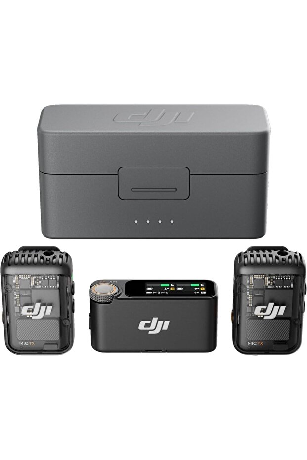 Mic 2 (2 TX + 1 RX + Charging Case), Wireless Microphone