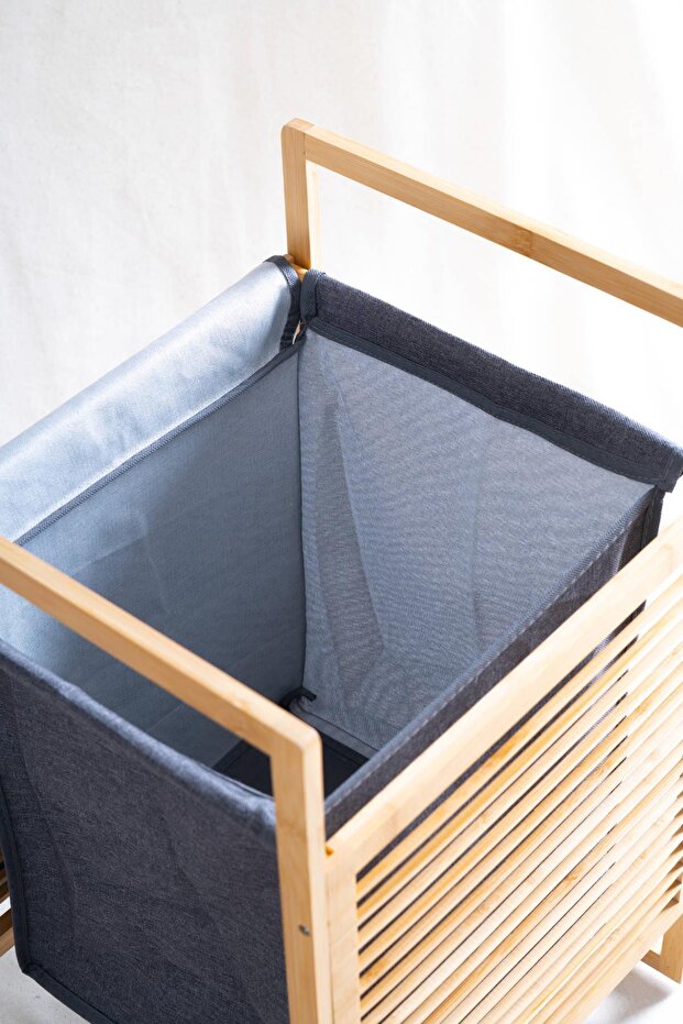 Bambu Çamaşır Sepeti - 60 cm - 3