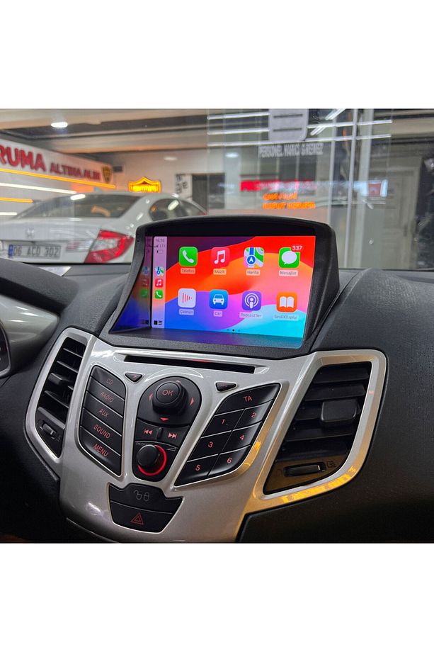 Ford Fiesta Araç Multimedya Android Ekran Carplay Navigasyon Double Teyp 4+64 9" 09-17 Black BLUEWAY - 5