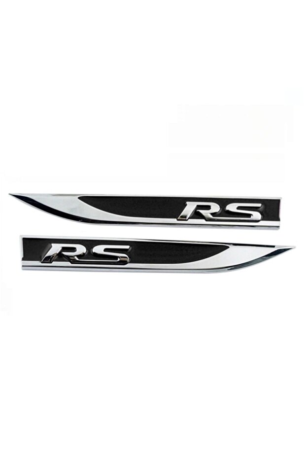 Rs Fender Logo Stainless Chrome Plated Metal Rigging Black