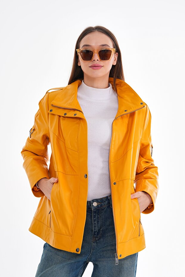 Kadın Deri Mont - 3