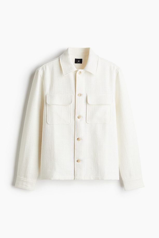 Tekstüre Dokuma Overshirt Gömlek Regular Fit - 3