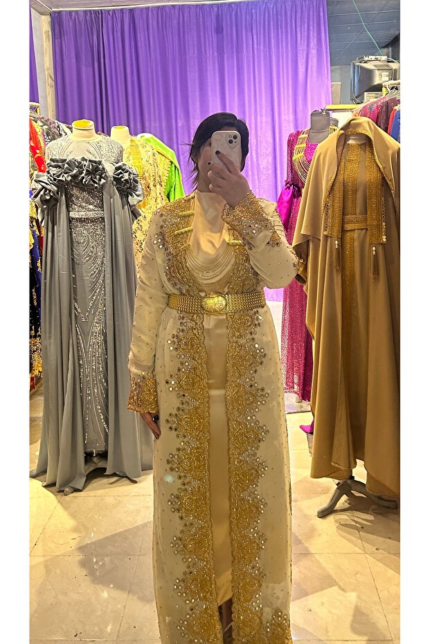 Boncuklu kaftan - 2